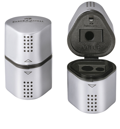 FC-183800 - Faber Castell - Taille crayons Grip 2001 Trio argent - Taille crayon - Detail 1