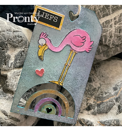 492.001.033.V - Pronty - Labels Rainbow & Cactus - Grey Chipboard - Detail 3