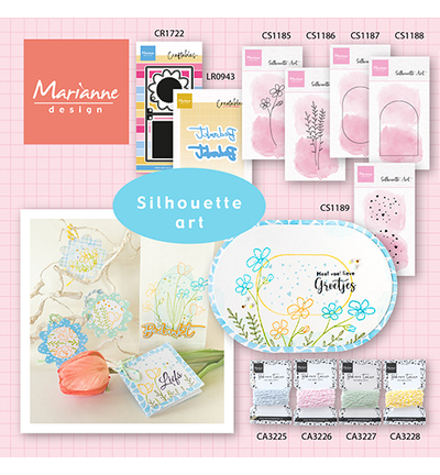 CS1188 - Marianne Design - Silhouette Art - Dome frame - Cadre / border - Detail 1