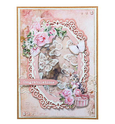 SL-ACS-CD1000 - StudioLight - Roses mini-frame A Cat's Secret nr.1000 - Cadre / border - Detail 1