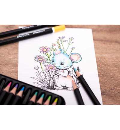 SL-CO-PENC01 - StudioLight - Pencils 12 Colors in pastel shades Essentials nr.01 - StudioLight Pencils - Detail 1 SL-CO-PENC01 - StudioLight - Pencils 12 Colors in pastel shades Essentials nr.01 - StudioLight Pencils - Detail 1