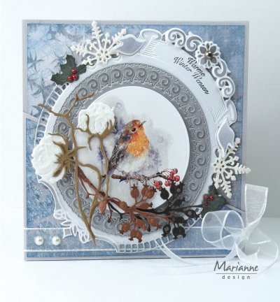 PK9165 - Marianne Design - Brocante Winter - Pretty Papers Blocks - Detail 1