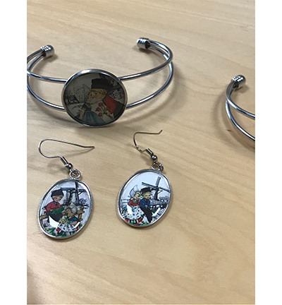 12332-3218 - Hobby Crafting Fun - Pendant 1oeuil, Ovale, Platine - Pendant - Detail 1