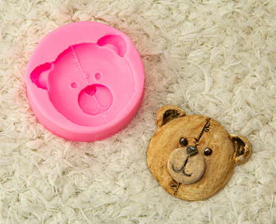 740039-26 - Stafil - Moule silicone, Tête ours - Moules Silicone - Detail 1
