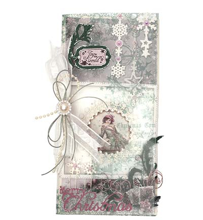 JMA-CB-CD1062 - Jenine's - Winter curtain Christmas Blush nr. 1062 - Noël, hiver - Detail 1