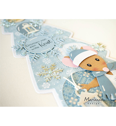 CR1700 - Marianne Design - Punch die XL Ice crystals - Noël, hiver - Detail 3