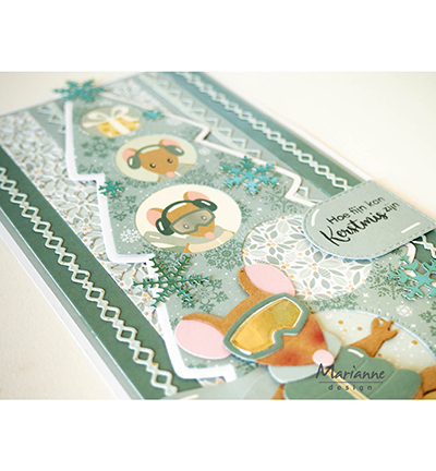 CR1701 - Marianne Design - Winter labels - Noël, hiver - Detail 3