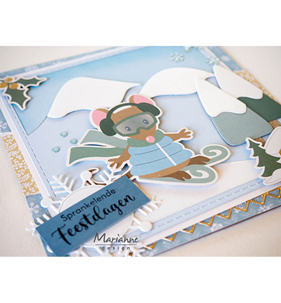 CR1701 - Marianne Design - Winter labels - Noël, hiver - Detail 4