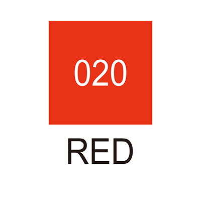 RB-6000AT/020 - Kuretake / ZIG - (020)Red - Real Brush couleurs individuelles - Detail 1 RB-6000AT/020 - Kuretake / ZIG - (020)Red - Real Brush couleurs individuelles - Detail 1