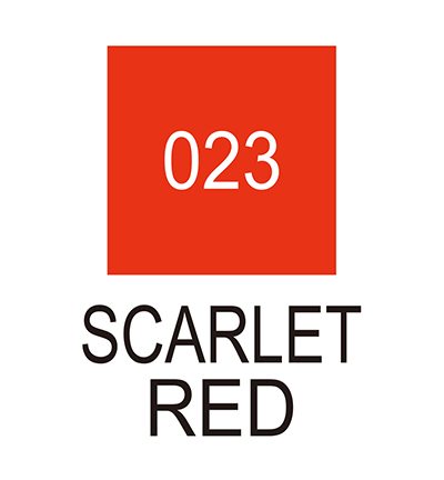 RB-6000AT/023 - Kuretake / ZIG - (023)Scarlet Red - Real Brush couleurs individuelles - Detail 1 RB-6000AT/023 - Kuretake / ZIG - (023)Scarlet Red - Real Brush couleurs individuelles - Detail 1