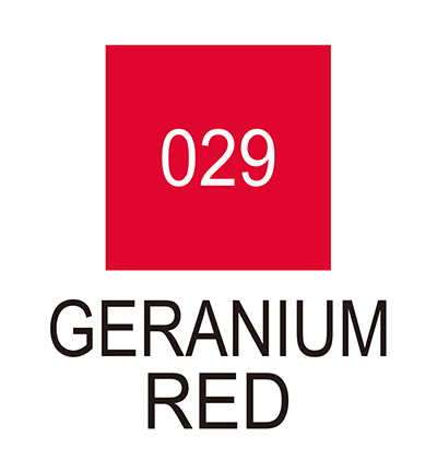 RB-6000AT/029 - Kuretake / ZIG - (029)Gernium Red - Real Brush couleurs individuelles - Detail 1 RB-6000AT/029 - Kuretake / ZIG - (029)Gernium Red - Real Brush couleurs individuelles - Detail 1