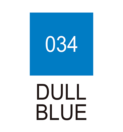RB-6000AT/034 - Kuretake / ZIG - (034)Dull Blue - Real Brush couleurs individuelles - Detail 1 RB-6000AT/034 - Kuretake / ZIG - (034)Dull Blue - Real Brush couleurs individuelles - Detail 1