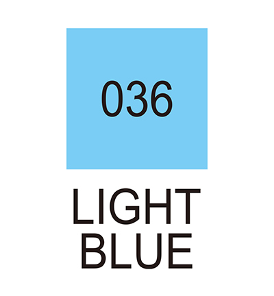 RB-6000AT/036 - Kuretake / ZIG - (036)Light Blue - Real Brush couleurs individuelles - Detail 1 RB-6000AT/036 - Kuretake / ZIG - (036)Light Blue - Real Brush couleurs individuelles - Detail 1