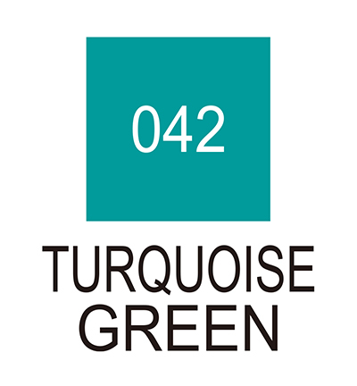 RB-6000AT/042 - Kuretake / ZIG - (042)Turquoise Green - Real Brush couleurs individuelles - Detail 1 RB-6000AT/042 - Kuretake / ZIG - (042)Turquoise Green - Real Brush couleurs individuelles - Detail 1