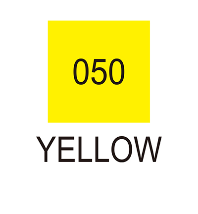 RB-6000AT/050 - Kuretake / ZIG - (050)Yellow - Clean Color Real Brush - Detail 1