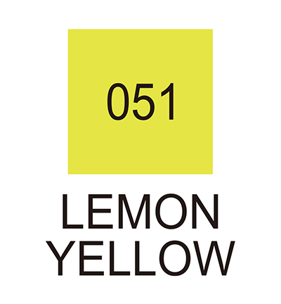 RB-6000AT/051 - Kuretake / ZIG - (051)Lemon Yellow - Real Brush couleurs individuelles - Detail 1 RB-6000AT/051 - Kuretake / ZIG - (051)Lemon Yellow - Real Brush couleurs individuelles - Detail 1