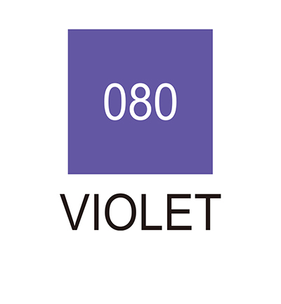 RB-6000AT/080 - Kuretake / ZIG - (080)Violet - Real Brush couleurs individuelles - Detail 1 RB-6000AT/080 - Kuretake / ZIG - (080)Violet - Real Brush couleurs individuelles - Detail 1