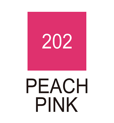 RB-6000AT/202 - Kuretake / ZIG - (202)Peach Pink - Real Brush couleurs individuelles - Detail 1 RB-6000AT/202 - Kuretake / ZIG - (202)Peach Pink - Real Brush couleurs individuelles - Detail 1