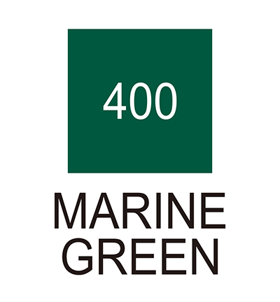 RB-6000AT/400 - Kuretake / ZIG - (400)Marine Green - Real Brush couleurs individuelles - Detail 1