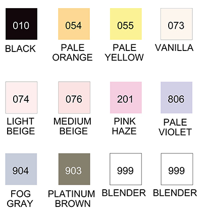 RB-6000AT/12VB - Kuretake / ZIG - Set Real Brush 12 pcs - Clean colors Sets - Detail 1