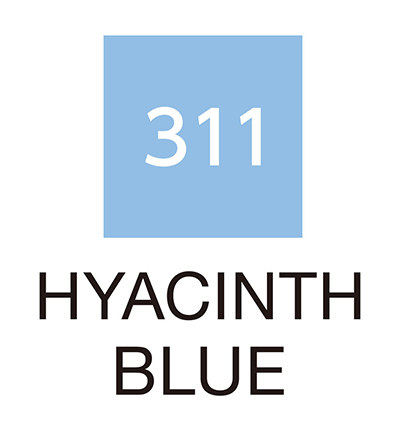 RB-6000AT/311 - Kuretake / ZIG - (311)Hyacinth Blue - Real Brush couleurs individuelles - Detail 1
