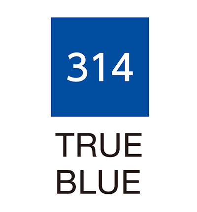 RB-6000AT/314 - Kuretake / ZIG - (314)True Blue - Real Brush couleurs individuelles - Detail 1 RB-6000AT/314 - Kuretake / ZIG - (314)True Blue - Real Brush couleurs individuelles - Detail 1