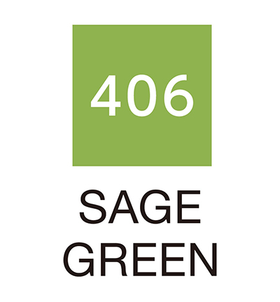 RB-6000AT/406 - Kuretake / ZIG - (406)Sage Green - Real Brush couleurs individuelles - Detail 1 RB-6000AT/406 - Kuretake / ZIG - (406)Sage Green - Real Brush couleurs individuelles - Detail 1