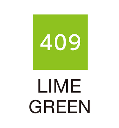 RB-6000AT/409 - Kuretake / ZIG - (409)Lime Green - Real Brush couleurs individuelles - Detail 1 RB-6000AT/409 - Kuretake / ZIG - (409)Lime Green - Real Brush couleurs individuelles - Detail 1