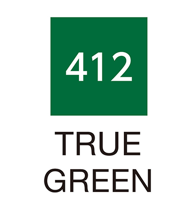 RB-6000AT/412 - Kuretake / ZIG - (412)True Green - Real Brush couleurs individuelles - Detail 1 RB-6000AT/412 - Kuretake / ZIG - (412)True Green - Real Brush couleurs individuelles - Detail 1