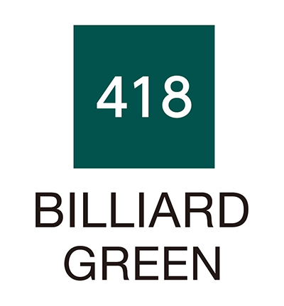 RB-6000AT/418 - Kuretake / ZIG - (418)Billiard Green - Real Brush couleurs individuelles - Detail 1 RB-6000AT/418 - Kuretake / ZIG - (418)Billiard Green - Real Brush couleurs individuelles - Detail 1