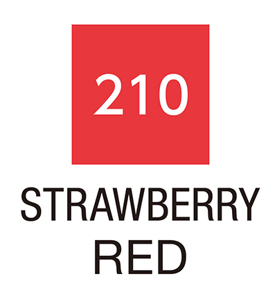 RB-6000AT/210 - Kuretake / ZIG - (210)Strawberry Red - Clean Color Real Brush - Detail 1