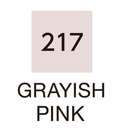 RB-6000AT/217 - Kuretake / ZIG - (217)Grayish Pink - Clean Color Real Brush - Detail 1