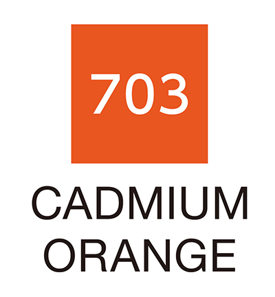 RB-6000AT/703 - Kuretake / ZIG - (703)Cadmium Orange - Clean Color Real Brush - Detail 1