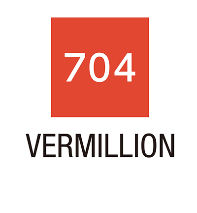 RB-6000AT/704 - Kuretake / ZIG - (704)Vermillion - Clean Color Real Brush - Detail 1