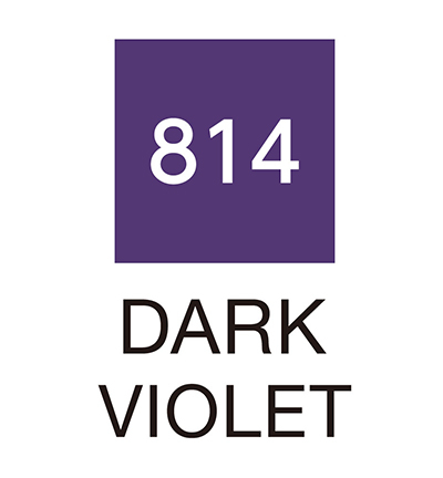 RB-6000AT/814 - Kuretake / ZIG - (814)Dark Violet - Clean Color Real Brush - Detail 1