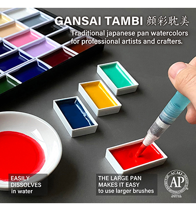 EW-1 - Kuretake / ZIG - How to paint Flowers kit 1, Glazing - How to paint Flowers kits - Detail 6