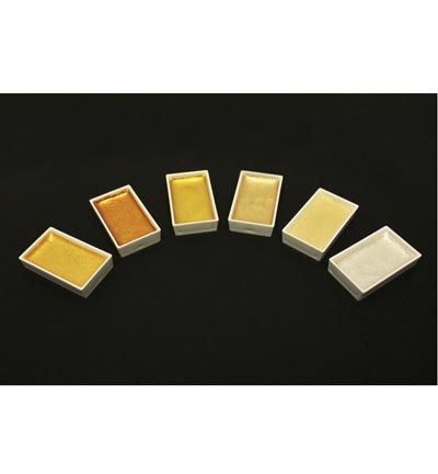 MC20SC/6V - Kuretake / ZIG - Starry Colors, 6 Colors set - Gansai Tambi Sets - Detail 1