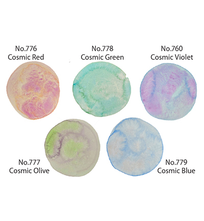 MC20GN2/5V - Kuretake / ZIG - Granulating Colors, 5 Colors set II - Gansai Tambi Sets - Detail 2