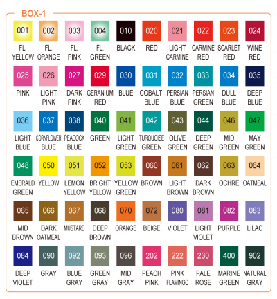 RB-6000AT/120V - Kuretake / ZIG - Clean Color Real Brush, 120pcs. Color set - Clean colors Sets - Detail 3