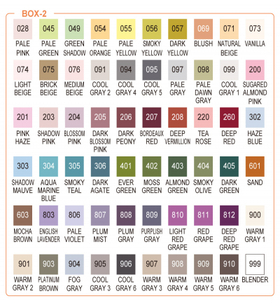 RB-6000AT/120V - Kuretake / ZIG - Clean Color Real Brush, 120pcs. Color set - Clean colors Sets - Detail 4