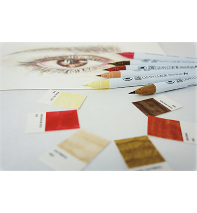 RB-6000AT/DP120 - Kuretake / ZIG - Clean Color Real Brush, 120pcs. Display set - Clean colors Sets - Detail 4