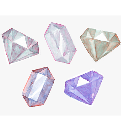 MC20GN/5V - Kuretake / ZIG - Granulating Colors, 5 Colors set - Gansai Tambi Sets - Detail 3