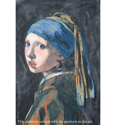 HAC-2 - Kuretake / ZIG - Watercolor with Johannes Vermeer - Historic Art Collection - Detail 7