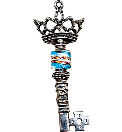 12224-2401 - Hobby Crafting Fun - Key hanger with screw cap, Platium - Clé - Detail 1