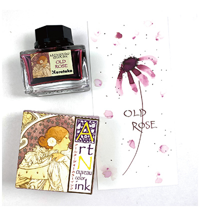 ECF160-541 - Kuretake / ZIG - Old Rose - Art Nouveau Color Ink - Detail 1