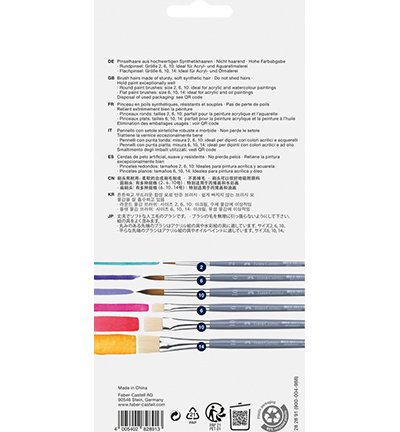 FC-282891 - Faber Castell - Penselen Faber-Castell rond / plat - Faber-Castell - Detail 1