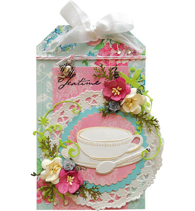 CR1238 - Marianne Design - Tea cup with spoon - Manger, boire - Detail 1