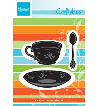 CR1238 - Marianne Design - Tea cup with spoon - Manger, boire - Detail 3