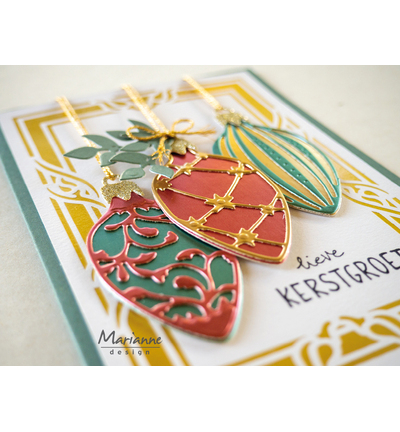 CR1683 - Marianne Design - Hot Foil - Anja's Classic Rectangle - Hot Foil Die - Detail 2