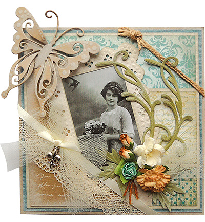 CR1244 - Marianne Design - Craftable Tiny´s swirls & leaves 2 - Arbres, Plantes - Detail 2